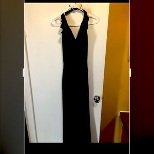 Black floor length dress